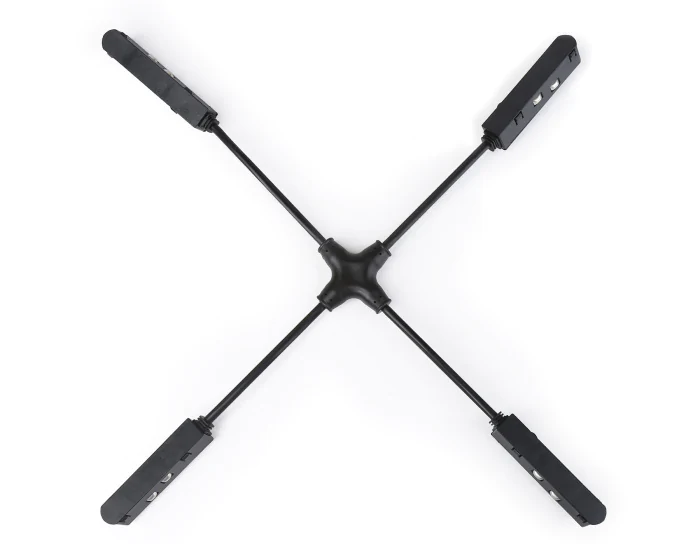 Коннектор питания гибкий х-образный для шинопровода Magnetic Ambrella light GL3639