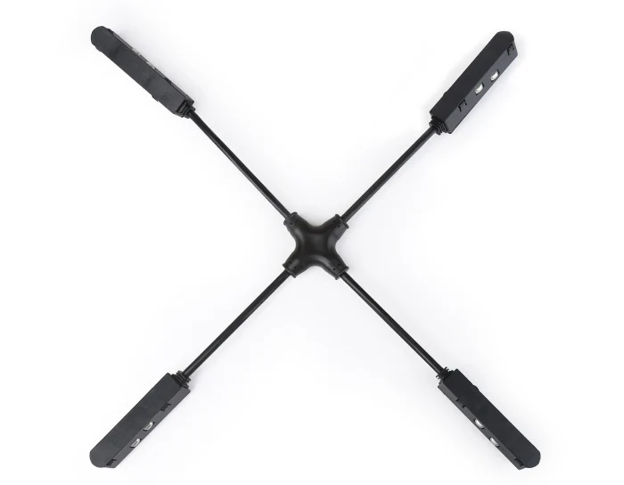 Коннектор питания гибкий х-образный для шинопровода Magnetic Ambrella light GL3639