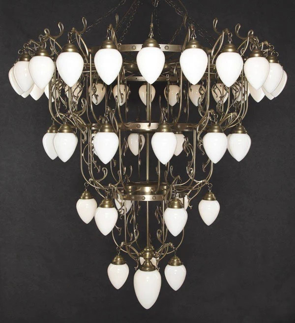 Подвесная люстра Berliner Messinglampen D236-123op+223opB