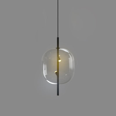 Подвесной светильник Delight Collection 10018P 10018P/1 black/clear