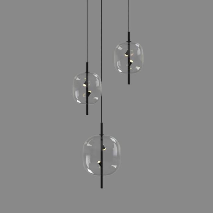 Подвесной светильник Delight Collection 10018P 10018P/1 black/clear