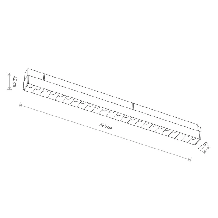 Трековый магнитный светильник Nowodvorski Focus Led Black 10643