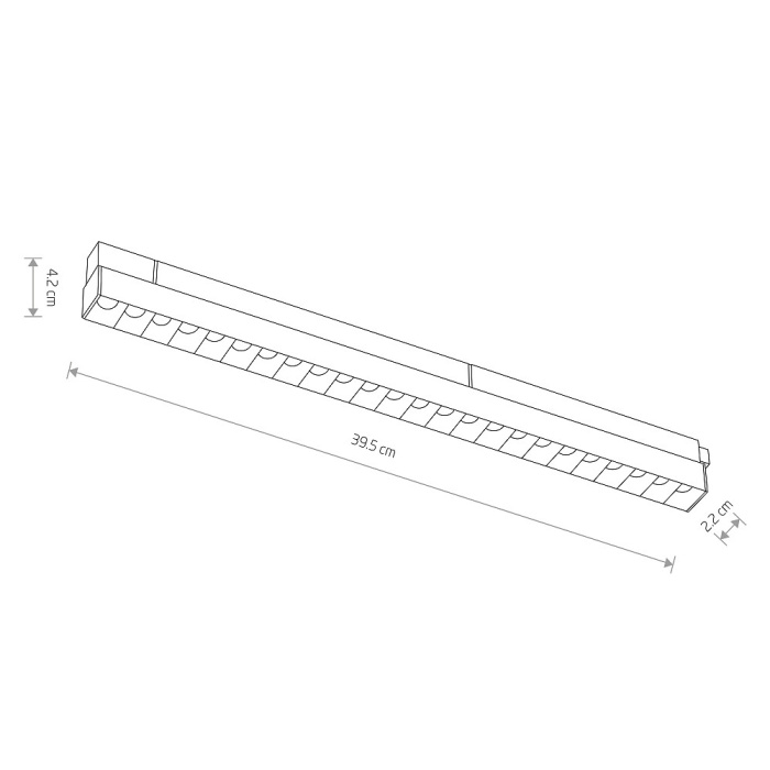 Трековый магнитный светильник Nowodvorski Focus Led Black 10643