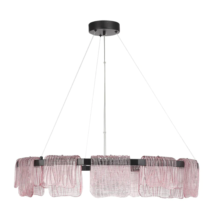 Светильник подвесной ST-Luce черный/розовый LED 1*66W 3000K SL6021.403.66