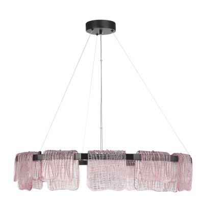 Светильник подвесной ST-Luce черный/розовый LED 1*66W 3000K SL6021.403.66