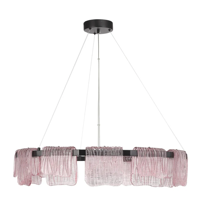 Светильник подвесной ST-Luce черный/розовый LED 1*66W 3000K SL6021.403.66