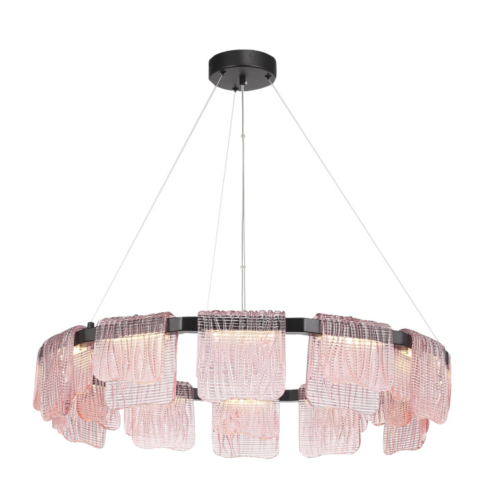 Светильник подвесной ST-Luce черный/розовый LED 1*66W 3000K SL6021.403.66