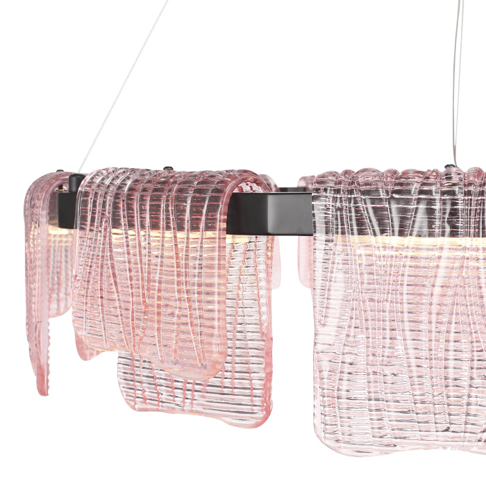 Светильник подвесной ST-Luce черный/розовый LED 1*66W 3000K SL6021.403.66