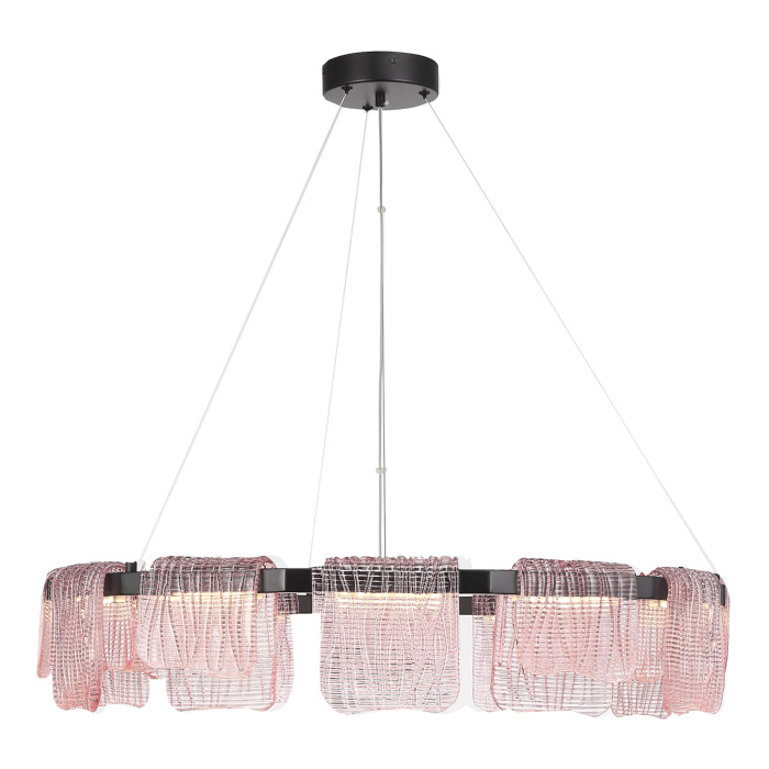 Светильник подвесной ST-Luce черный/розовый LED 1*66W 3000K SL6021.403.66