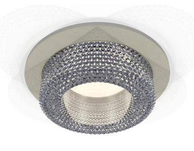 Комплект встраиваемого светильника с композитным хрусталем Ambrella light XC7623020