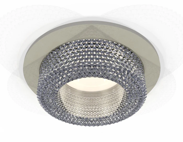 Комплект встраиваемого светильника с композитным хрусталем Ambrella light XC7623020