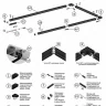 Соединитель линейный для треков Hesby Lighting ElDeko 0069