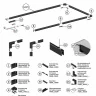 Соединитель линейный для треков Hesby Lighting ElDeko 0069