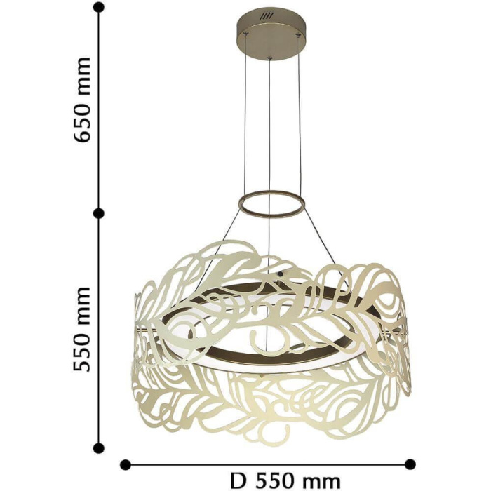 Подвесной светодиодный светильник Favourite Feather 2353-5P