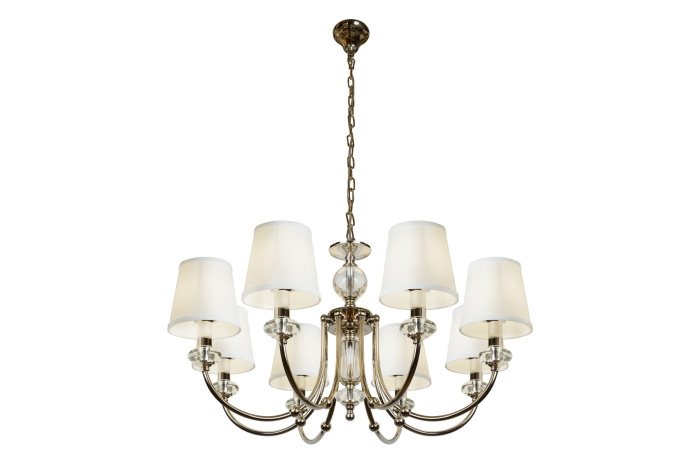 Подвесная люстра iLamp Magic P2344-8 Никель+белый