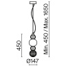 Подвесной светильник Maytoni Collar P069PL-L17G3K