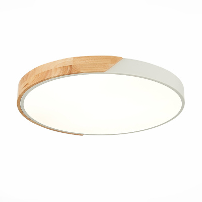 SLE200952-01 Светильник потолочный Белый, Светлое дерево/Белый LED 1*45W