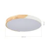 SLE200952-01 Светильник потолочный Белый, Светлое дерево/Белый LED 1*45W
