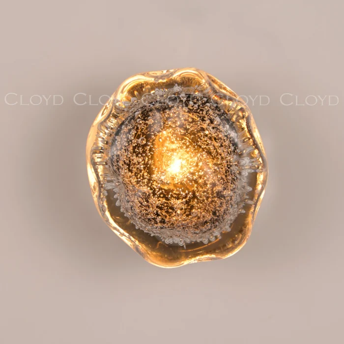 Бра Cloyd VOCAL W1 / латунь - коричнев. стекло (арт.20367)