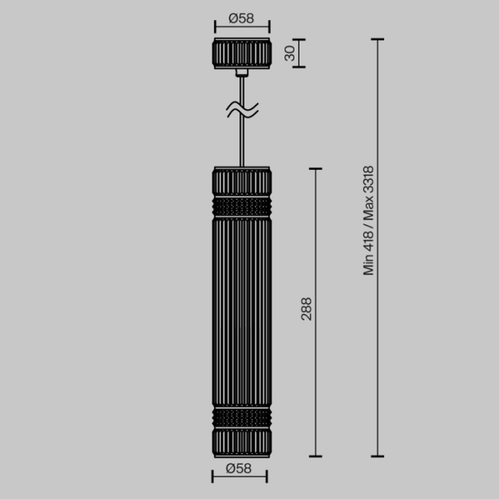 Подвесной светильник Maytoni Modern MOD475PL-01BS