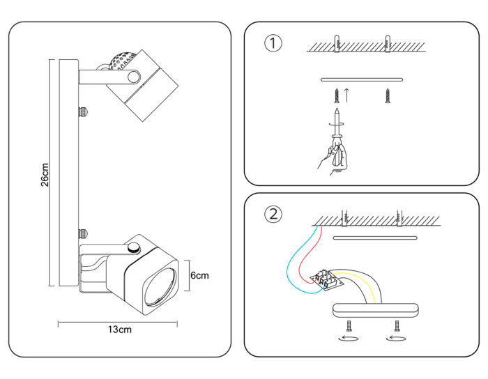 Накладной поворотный светильник Ambrella light TA114