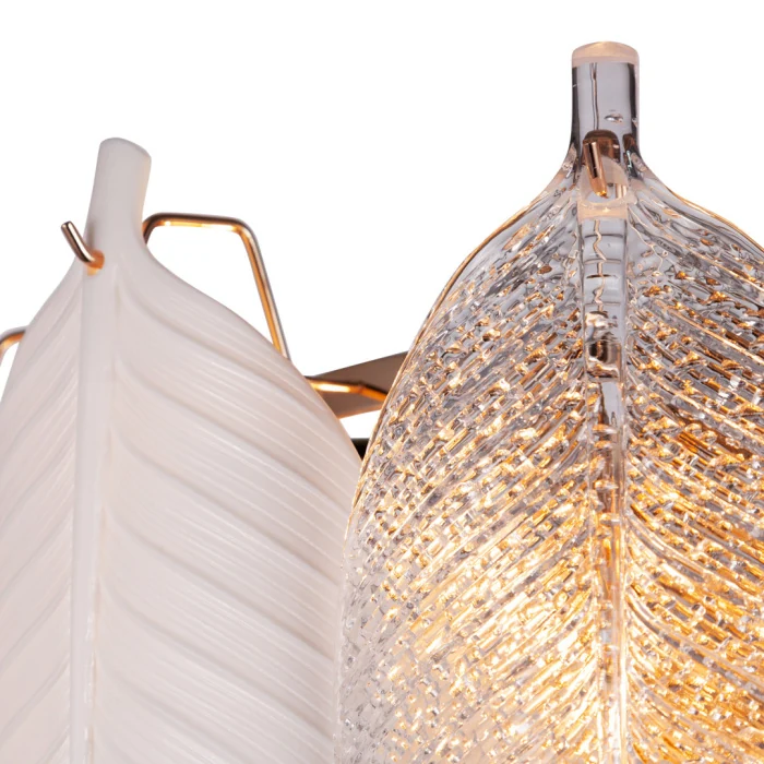 Люстра Cloyd TRAPESUND C12 / Ø48 см - бел.керамика - золото (арт.10661)