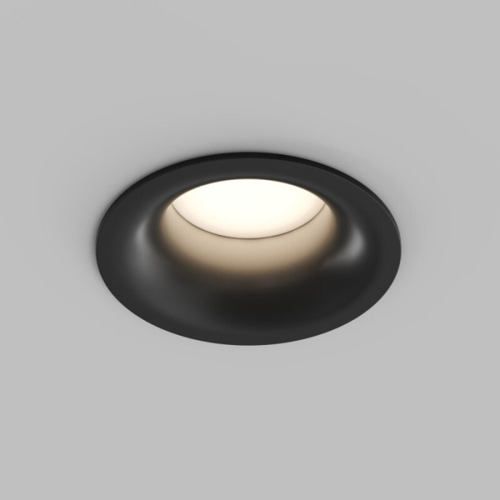 Точечный встраиваемый влагозащищенный светильник KIBEK DK3124-BK