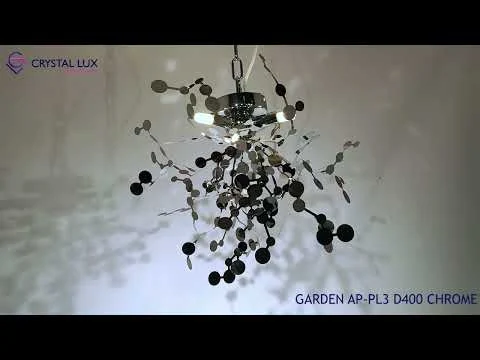 Бра Crystal Lux GARDEN AP-PL3 D400 CHROME
