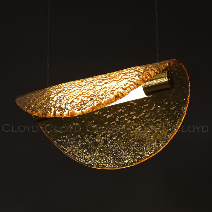 Подвесной светильник Cloyd CARUDO P1 / золото - янтарн. стекло (арт.11349)