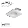 Точечный встраиваемый светильник Arte Lamp INVISIBLE A9283PL-1WH