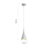 Подвес ST-Luce SL874.503.01 Белый/Белый E27 1*40W