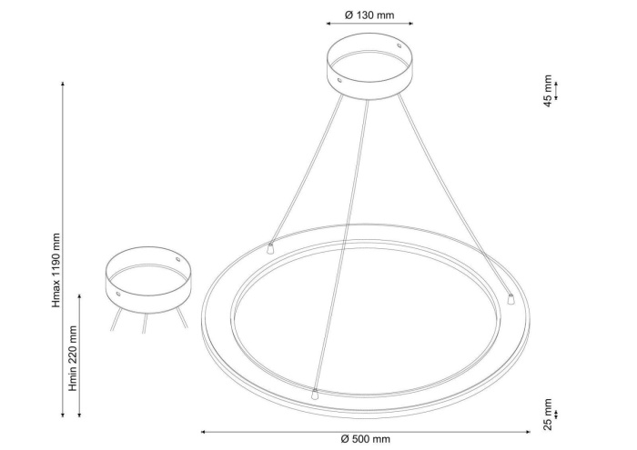 Подвесной светодиодный светильник Lucia Tucci Modena 173.1 LED