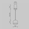 Подвесной светильник Maytoni Comfy P113-L12-3K-W