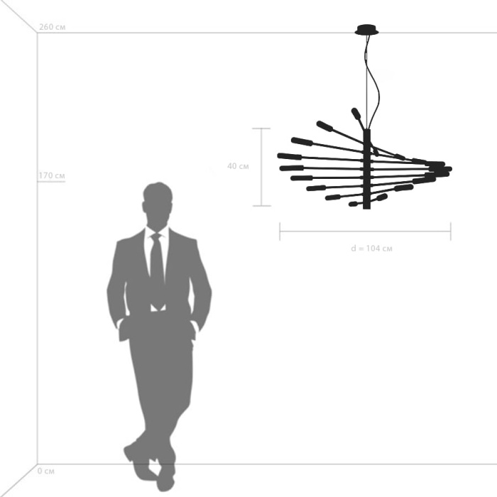 Подвесная люстра RAGNO LIGHTSTAR 733187