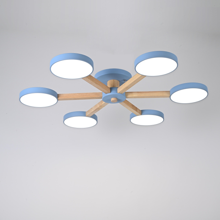 Потолочная люстра TURNA 6 Blue ImperiumLoft