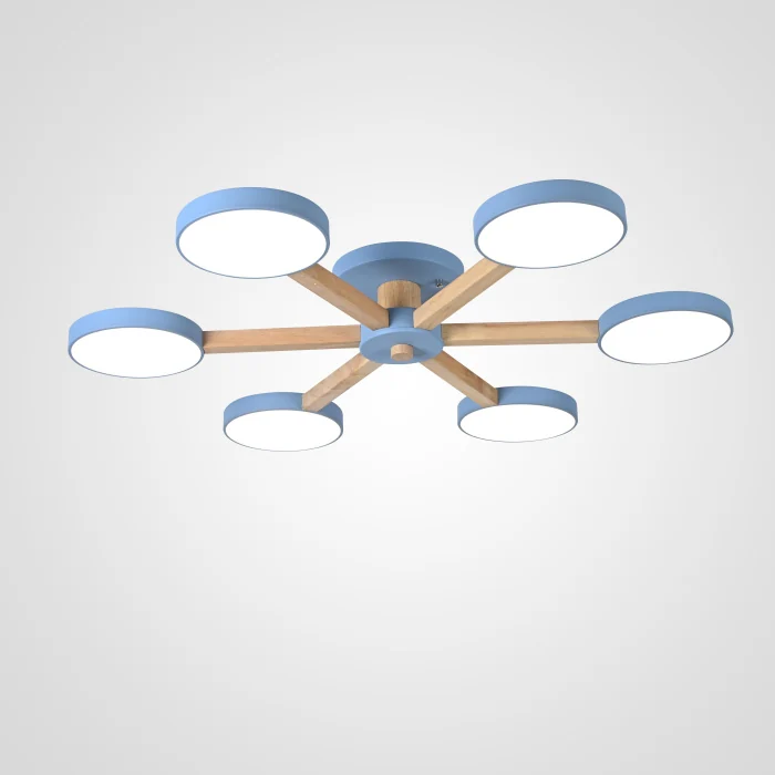 Потолочная люстра TURNA 6 Blue ImperiumLoft