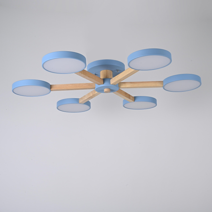 Потолочная люстра TURNA 6 Blue ImperiumLoft