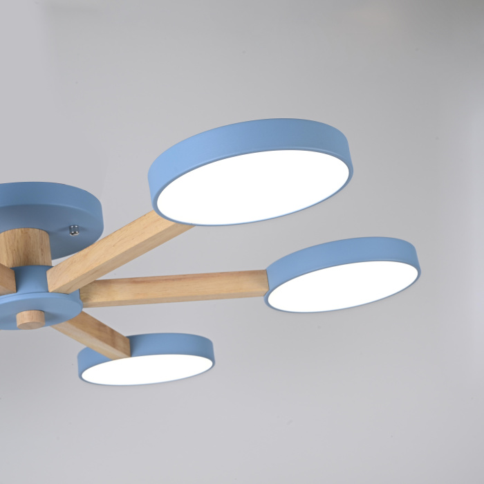 Потолочная люстра TURNA 6 Blue ImperiumLoft