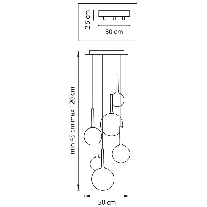 Каскадная люстра GLOBO LIGHTSTAR 813063
