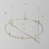 Шинопровод круглый из полукругов Maytoni Busbar trunkings Flarity TRX154-2SR-D1500-BS