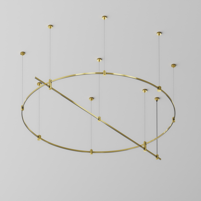 Шинопровод круглый из полукругов Maytoni Busbar trunkings Flarity TRX154-2SR-D1500-BS