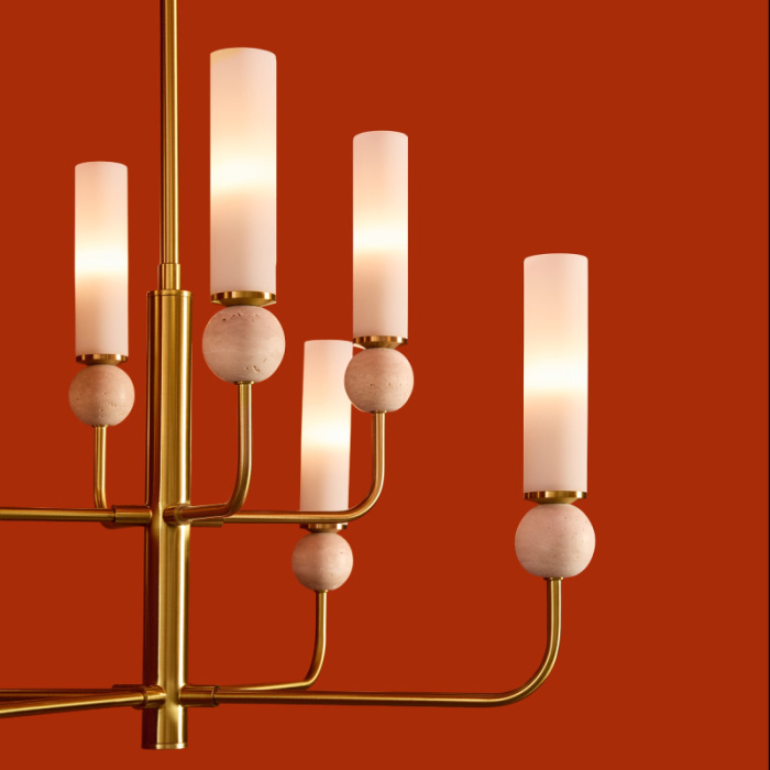 Люстра на штанге Freya Sunspot FR5482CL-08BS