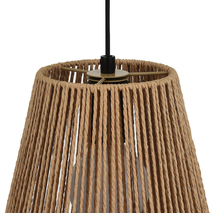 Светильник подвесной бежевый/черный E27 1*40W SLE6025-613-01