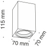 Потолочный светильник Maytoni Focus C011CL-01W