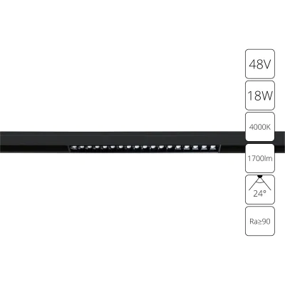 Магнитная трековая система Arte Lamp LINEA A4665PL-1BK