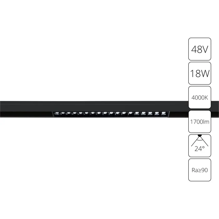 Магнитная трековая система Arte Lamp LINEA A4665PL-1BK