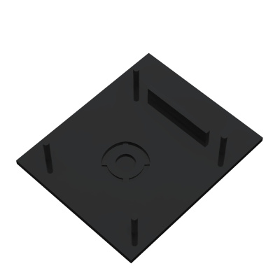 Заглушка к магнитному шинопроводу (2шт) ST-Luce Черный ST1005.469.00