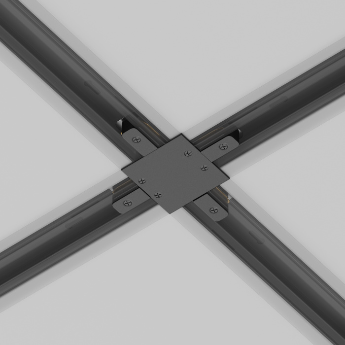 Коннектор Х-образный Unity встраиваемый черный Maytoni TRA002CX-11B