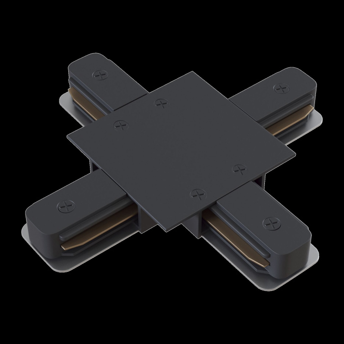 Коннектор Х-образный Unity встраиваемый черный Maytoni TRA002CX-11B