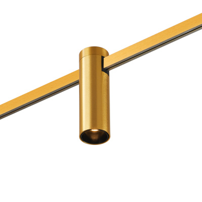 Магнитный трековый светильник FARM Золотистый LED 1*5W 3000K 230Lm Ra90 60 IP20 D35xH11 ST810.206.05